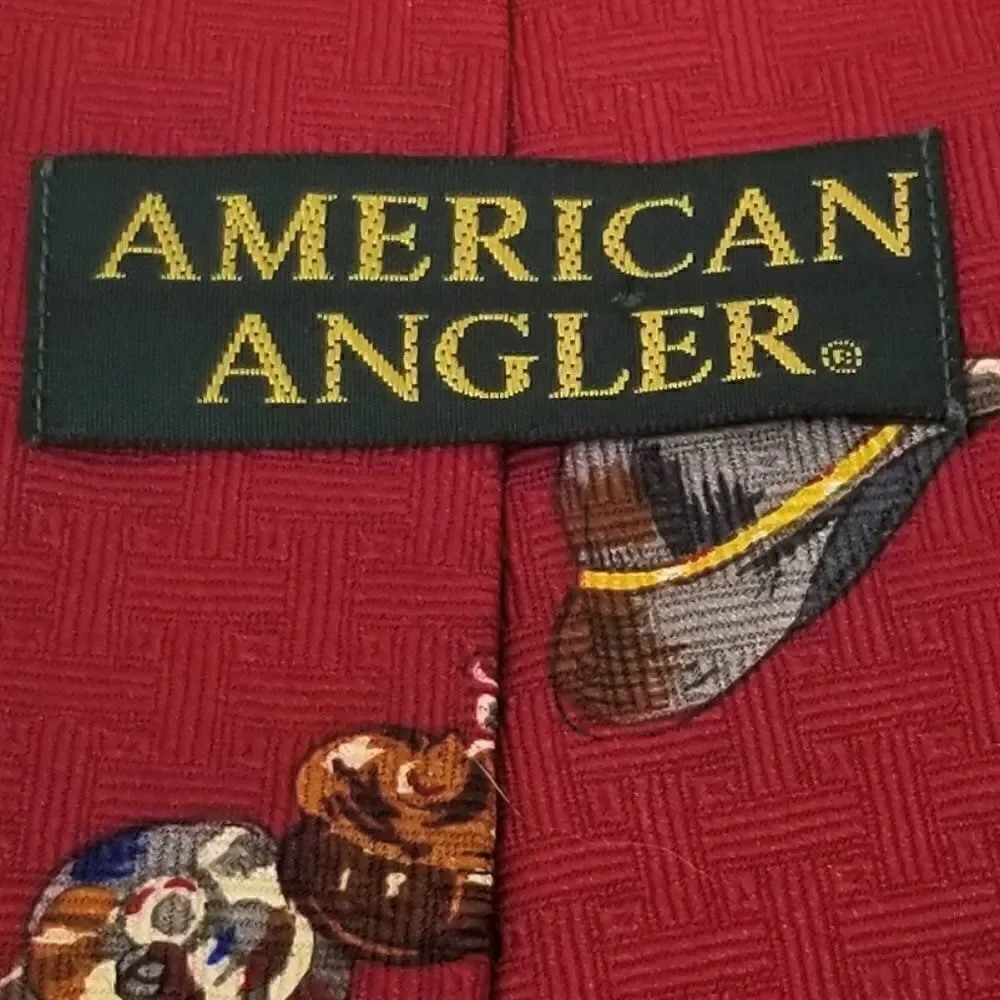 American Angler Necktie Red Fly Fishing Rod Reel